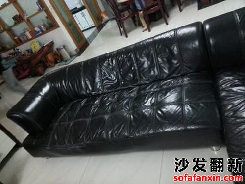 塘廈老款真皮沙發翻新